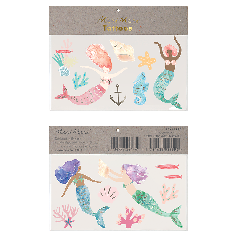 Meri Meri Kindertattoos 'Meerjungfrau'