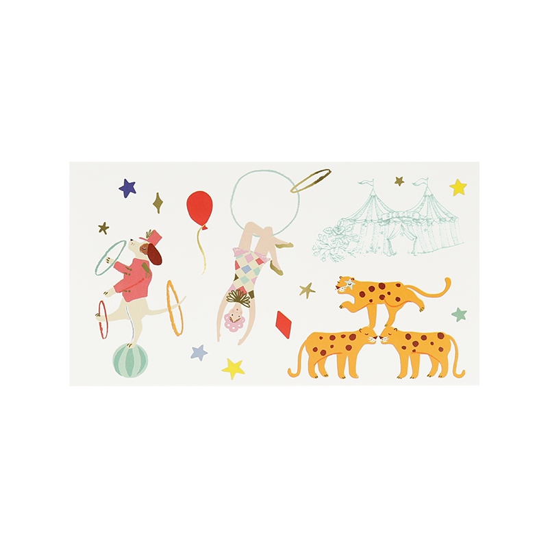 Meri Meri Kindertattoos 'Circus'