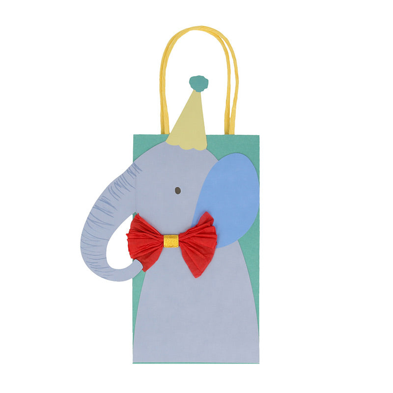 Meri Meri – Tolle bunte Party Papiertüten mit Tier-Details und süssen Verzierungen. Aus der Kollektion "Animal Parade"