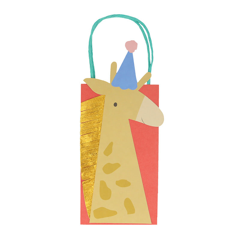Meri Meri – Tolle bunte Party Papiertüten mit Tier-Details und süssen Verzierungen. Aus der Kollektion "Animal Parade"