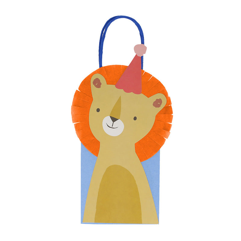 Meri Meri – Tolle bunte Party Papiertüten mit Tier-Details und süssen Verzierungen. Aus der Kollektion "Animal Parade"