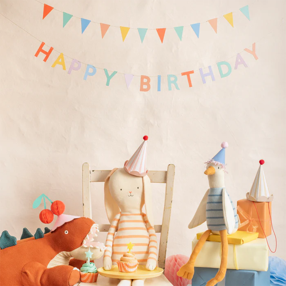 Meri Meri Party Hats 8-Piece Set Animal Friends