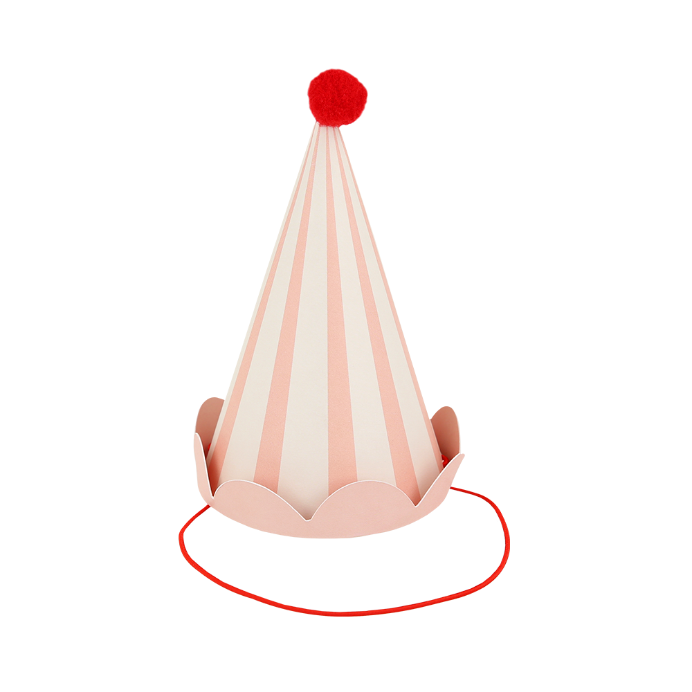 Meri Meri Party Hats 8-Piece Set Animal Friends