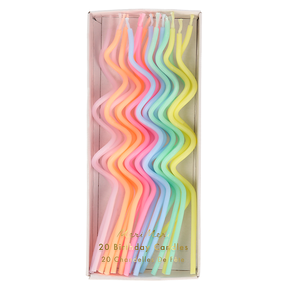 Meri Meri Kuchen Kerzen Pastel Swirly