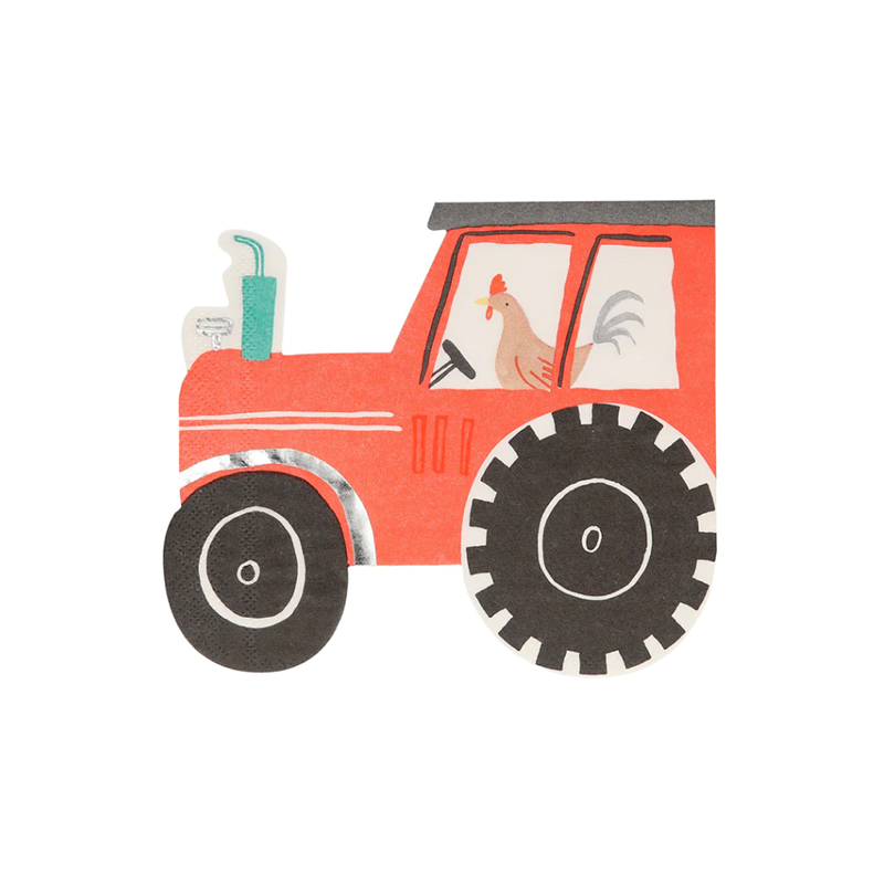 Serviettes Meri Meri Tracteur À la ferme