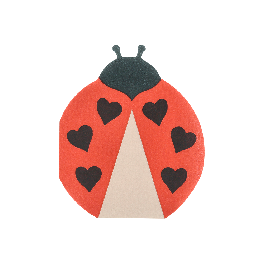 Serviettes Meri Meri « Coccinelle » rouge