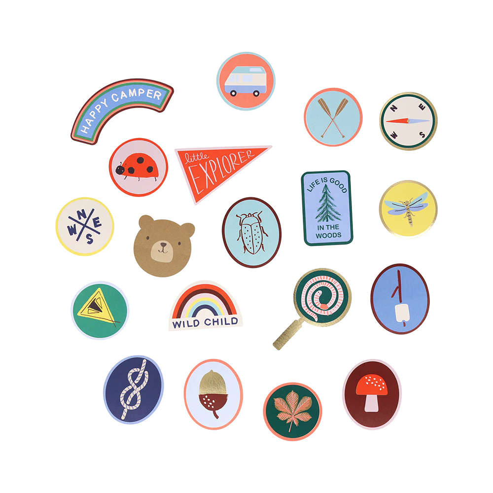 Meri Meri Sticker Camping Adventures - Online MY SNOWFLAKE