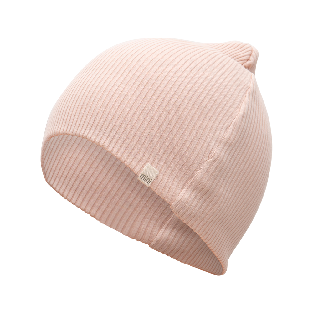 Minimalisma Bonnet bébé en soie/coton 'Bambi' Sweet Rose