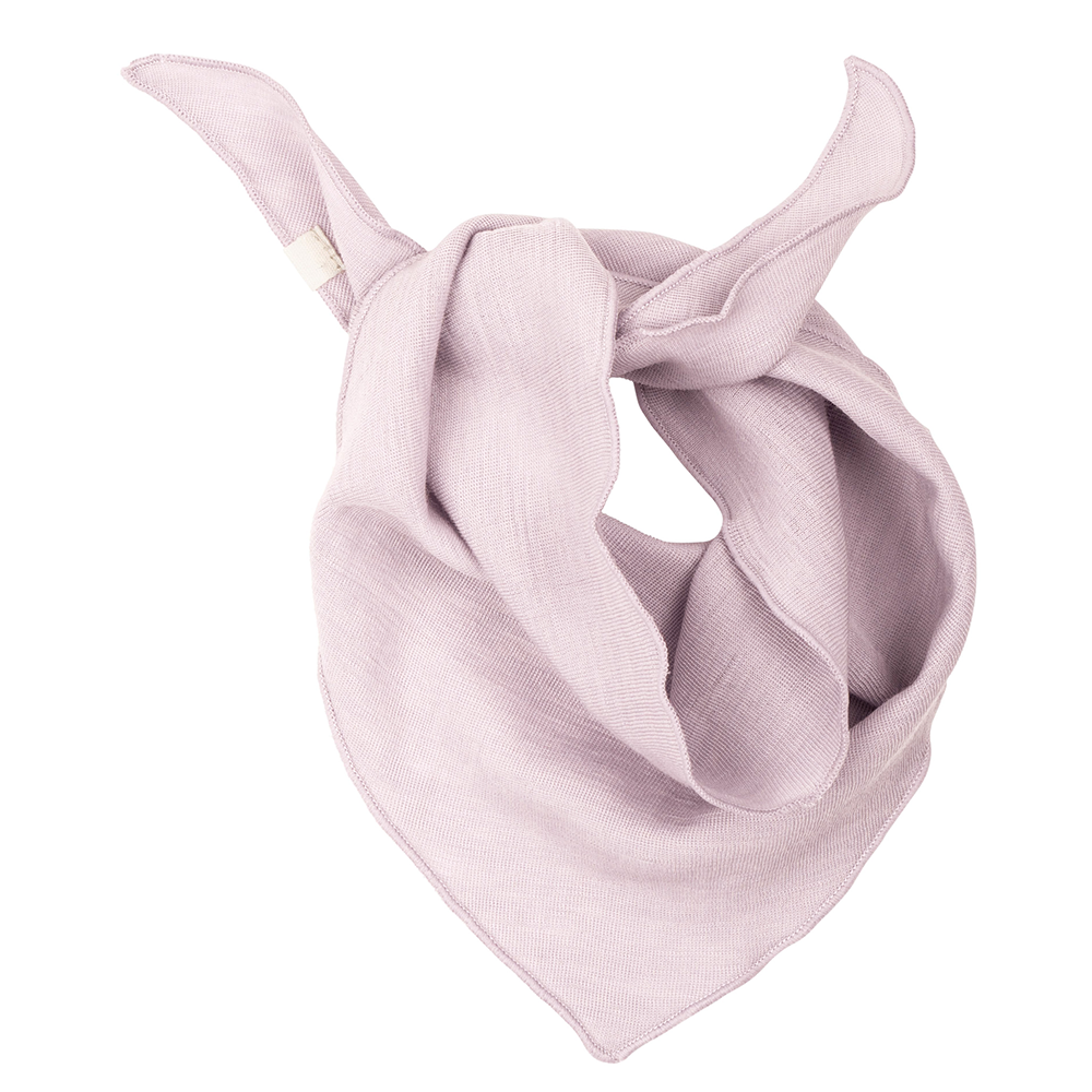 Minimalisma Bandana-Lätzchen aus Merinowolle 'Abib' Peony