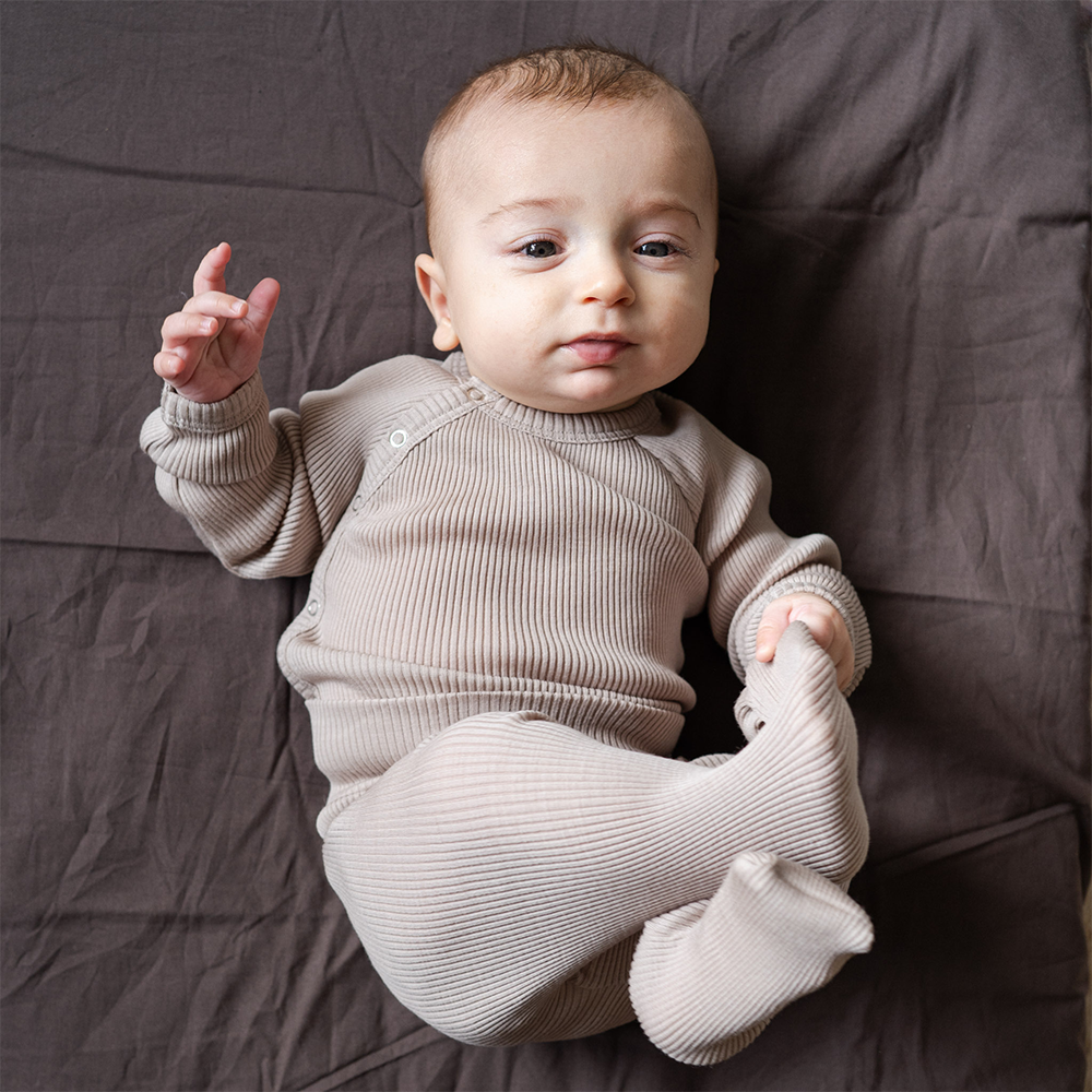 Minimalisma  Wickelbody Langarm aus Merinowolle 'Ask' Hemp