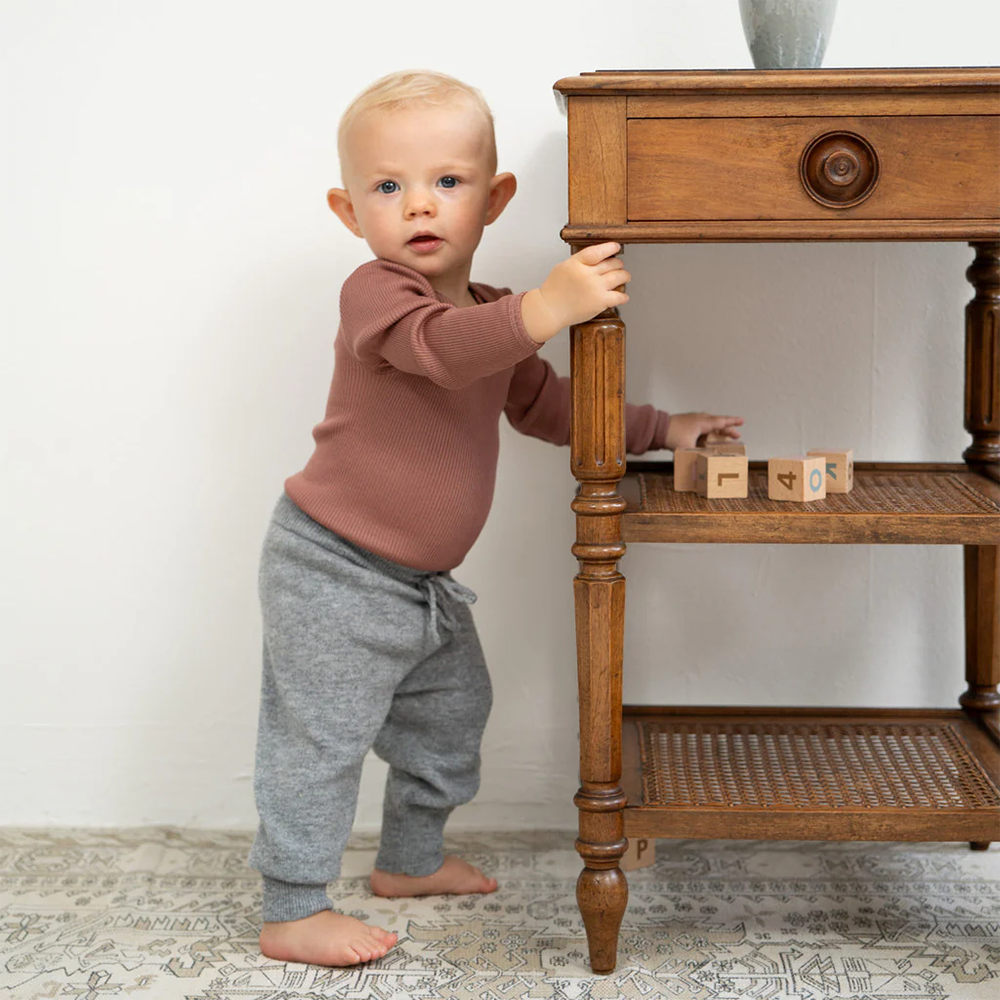 Minimalisma  Body Langarm aus Seide/Baumwolle 'Bono' Antique Rose