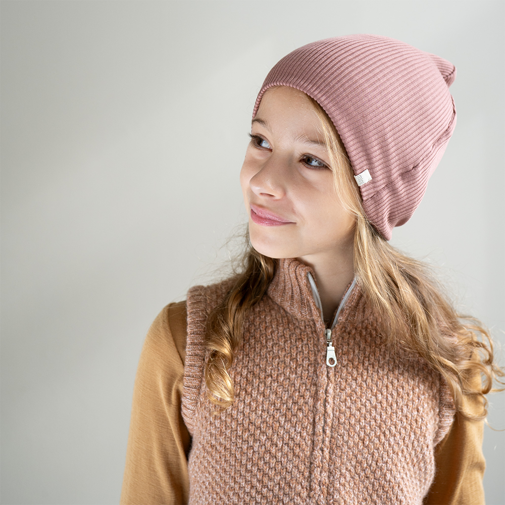 Minimalisma 'Bambi' Silk/Cotton Hat Antique Rose