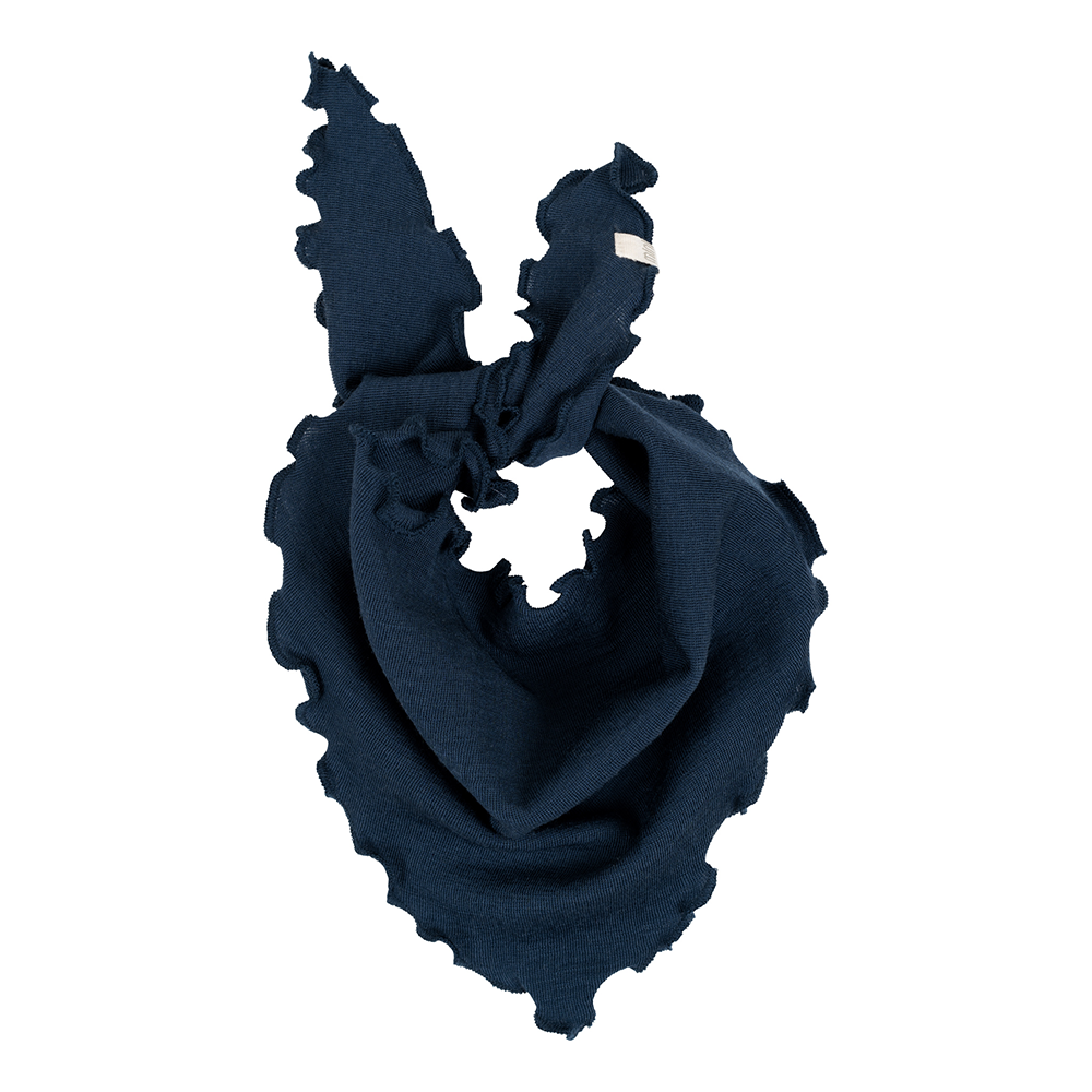 Minimalisma Bandana-Lätzchen aus Merinowolle 'Abib' Night