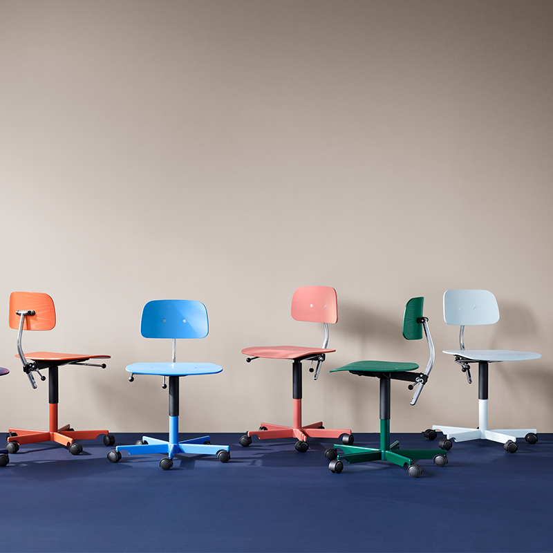 Chaise de bureau Montana 'Kevi 2533' Rhubarb