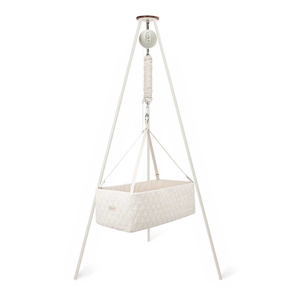 Moonboon  Classic Bundle Connect eckige Wiege Weiss/Nature - Online MY SNOWFLAKE