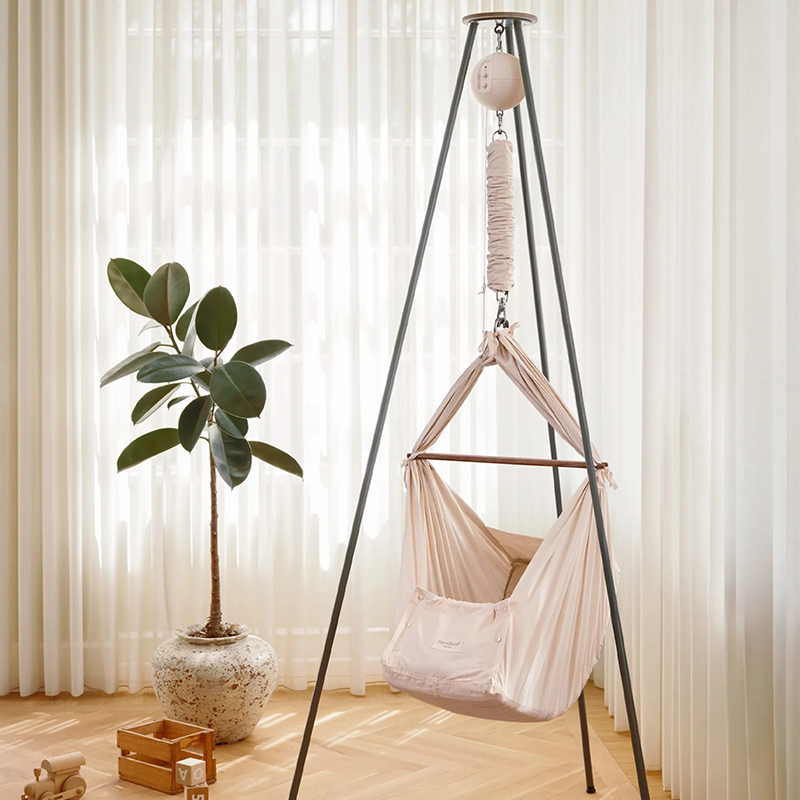 Moonboon Classic Bundle Connect Berceau Suspendu Gris Foncé/Nature