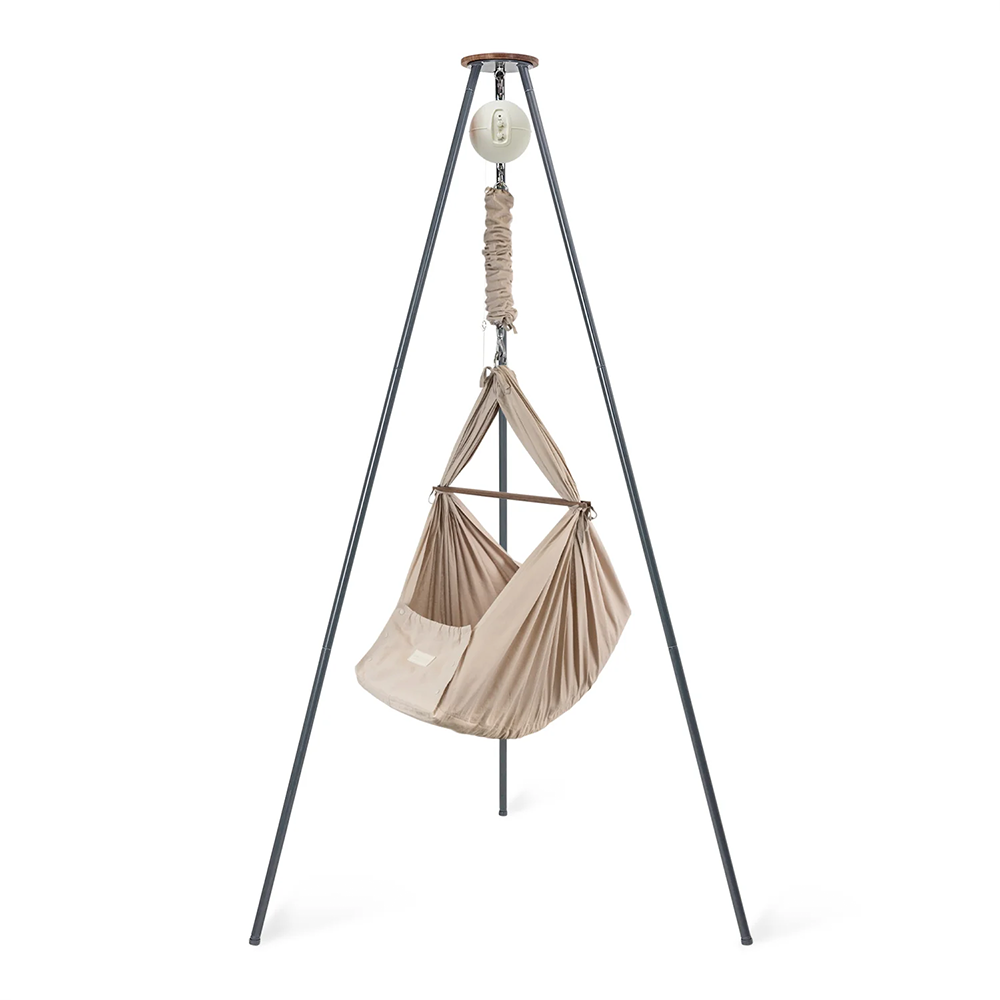 Moonboon Classic Bundle Connect Federwiege Dunkelgrau/Earth