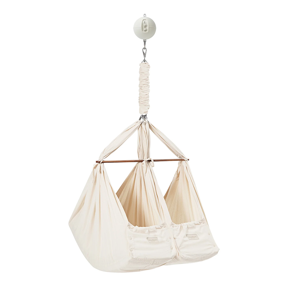 Moonboon Essential Bundle Connect Twin Cradle White/Natural