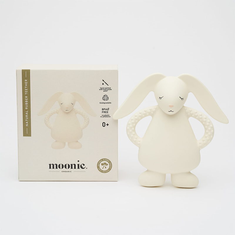 Moonie Anneau de dentition « Naturel » Crème