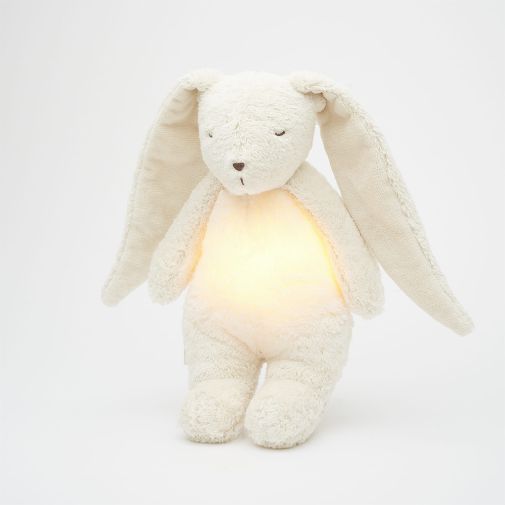 Moonie Kuscheltier Hase mit Licht 'Organic Humming Bunny' Polar - Online MY SNOWFLAKE