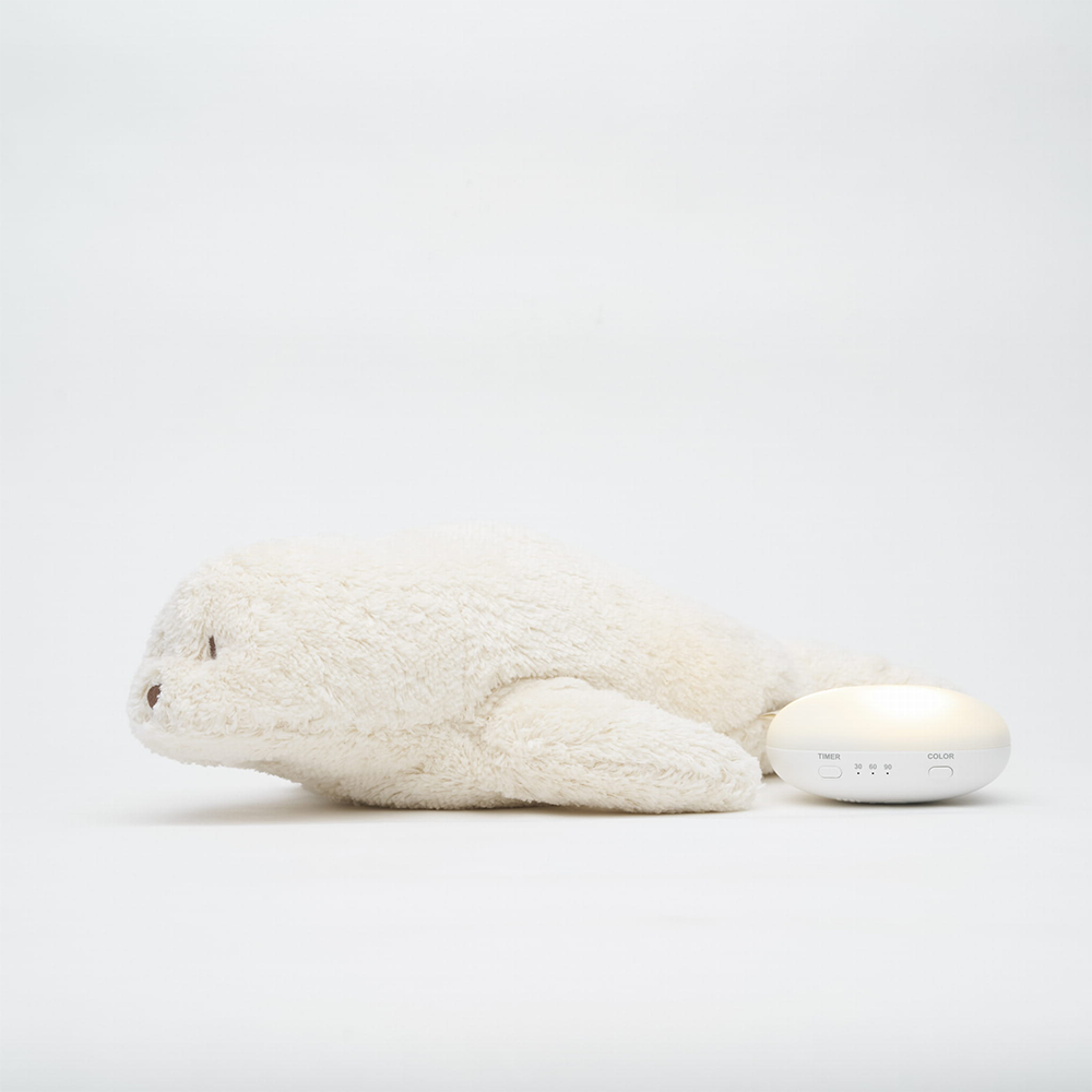 Moonie Kuscheltier Robbe mit Licht 'Organic Humming Seal' Polar - Online MY SNOWFLAKE