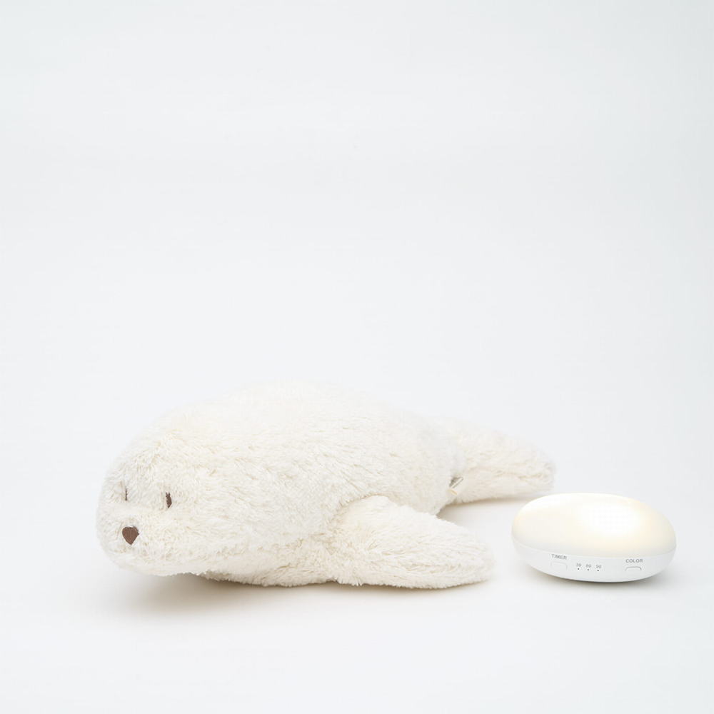Moonie Kuscheltier Robbe mit Licht 'Organic Humming Seal' Polar - Online MY SNOWFLAKE