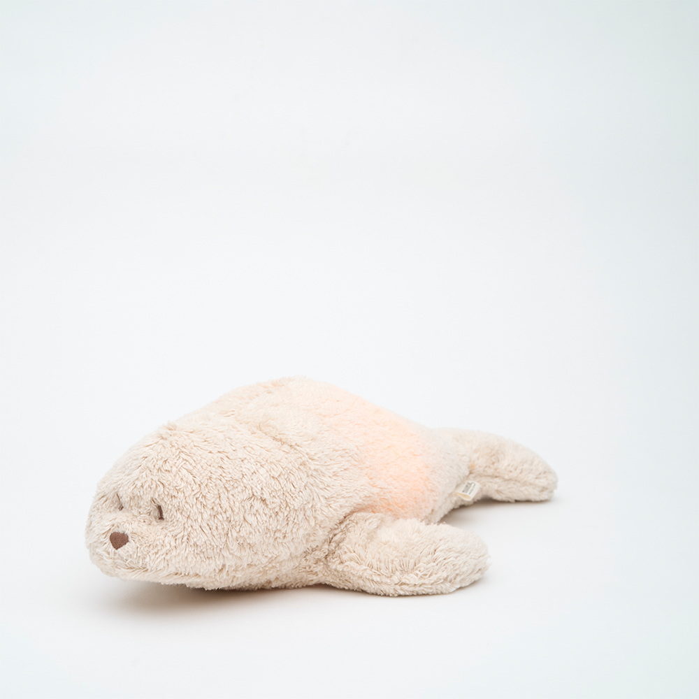 Moonie Kuscheltier Robbe mit Licht 'Organic Humming Seal' Sand - Online MY SNOWFLAKE