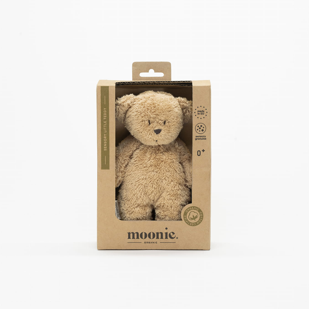Moonie Teddybär 'Sensory' Klein Cappuccino - Online MY SNOWFLAKE