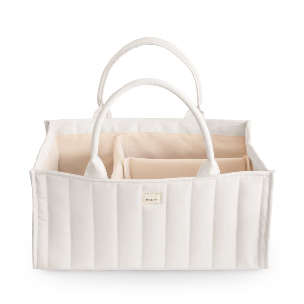 Mushie Windelkorb/Windel Caddy Ivory - Online MY SNOWFLAKE