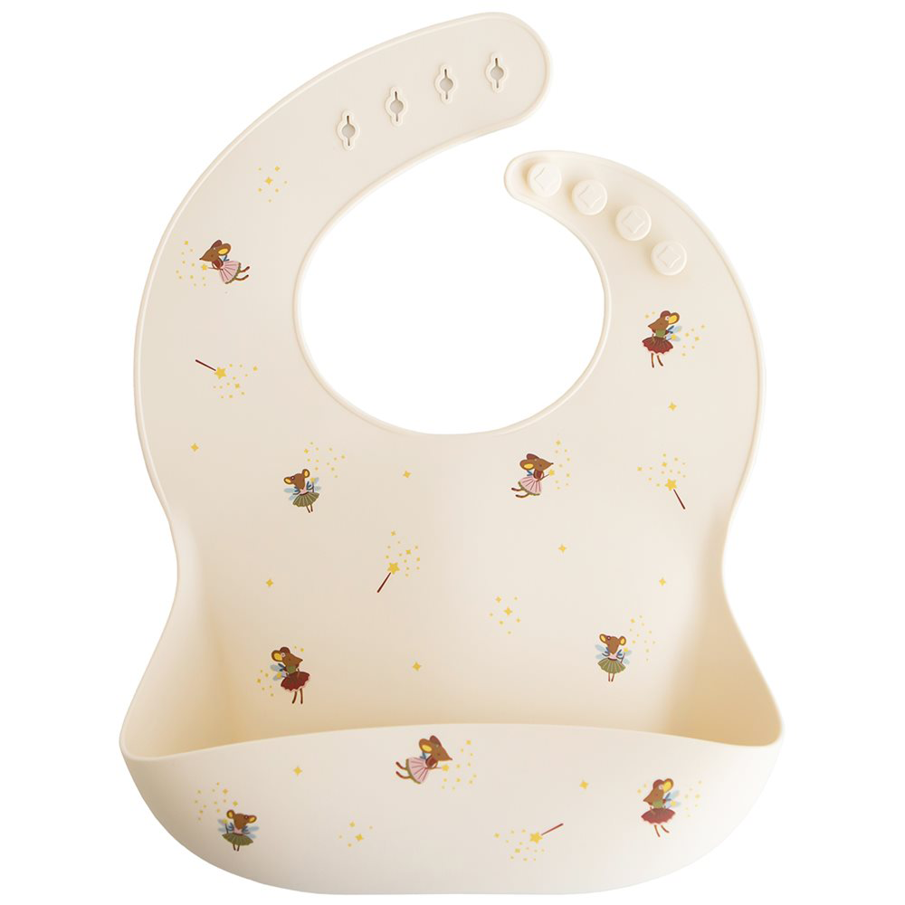 Mushie  Silikon Lätzchen  Fairy Mice - Online MY SNOWFLAKE