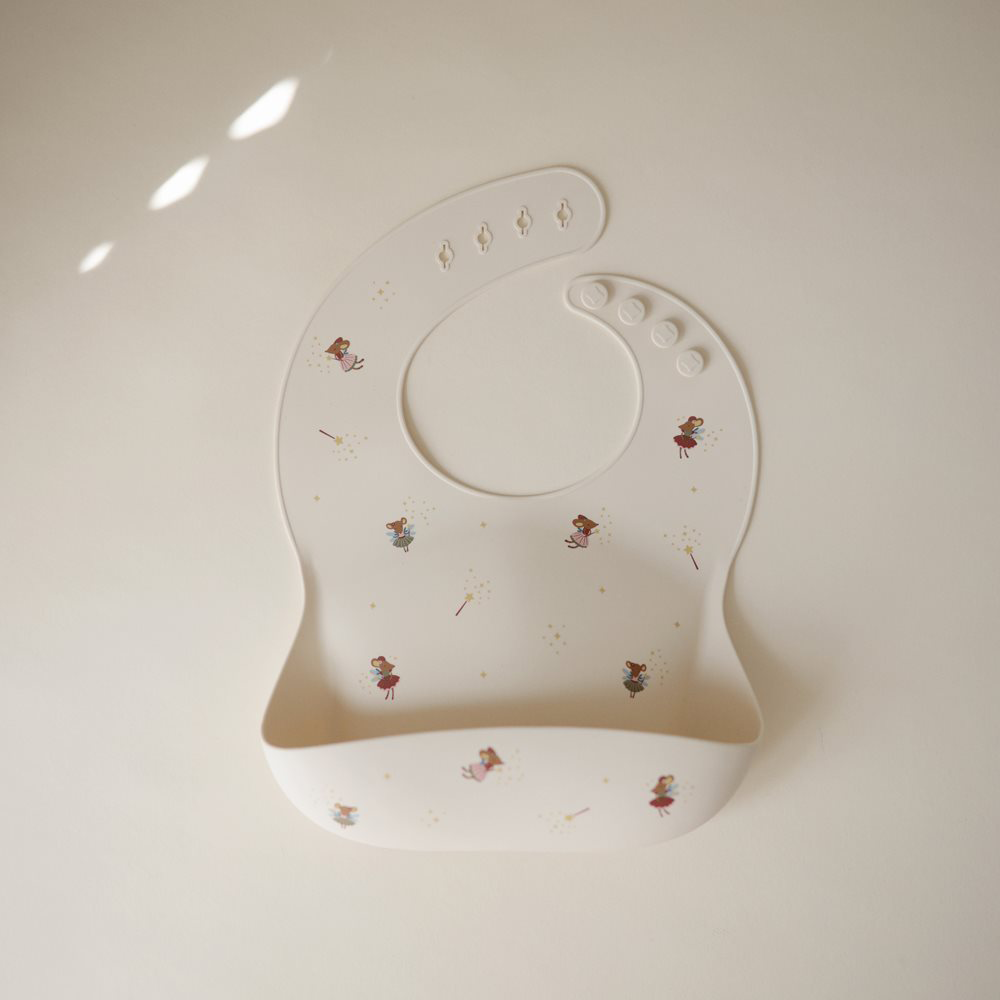 Mushie  Silikon Lätzchen  Fairy Mice - Online MY SNOWFLAKE