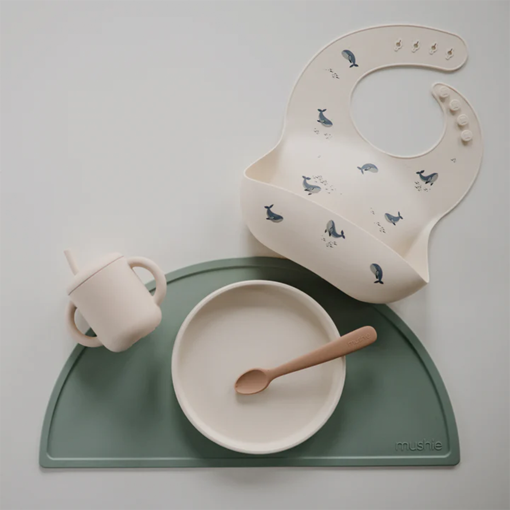 Mushie Bavoir en silicone Whales