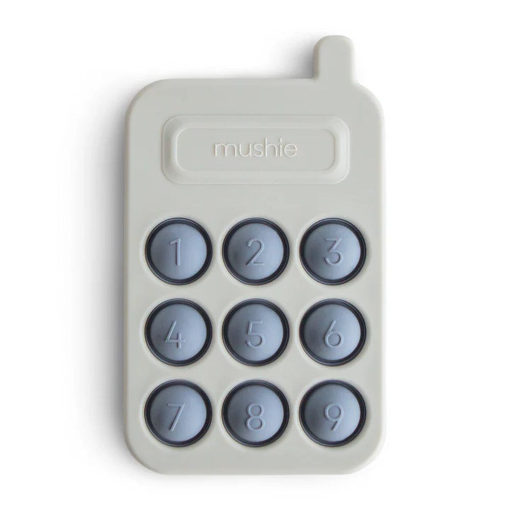 Mushie Silicone 'Pop It' Phone Tradewinds