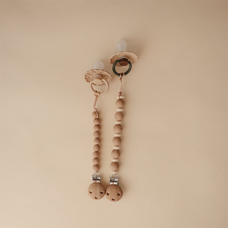 Mushie Schnullerkette 'Hera' Faux Woods - Online MY SNOWFLAKE