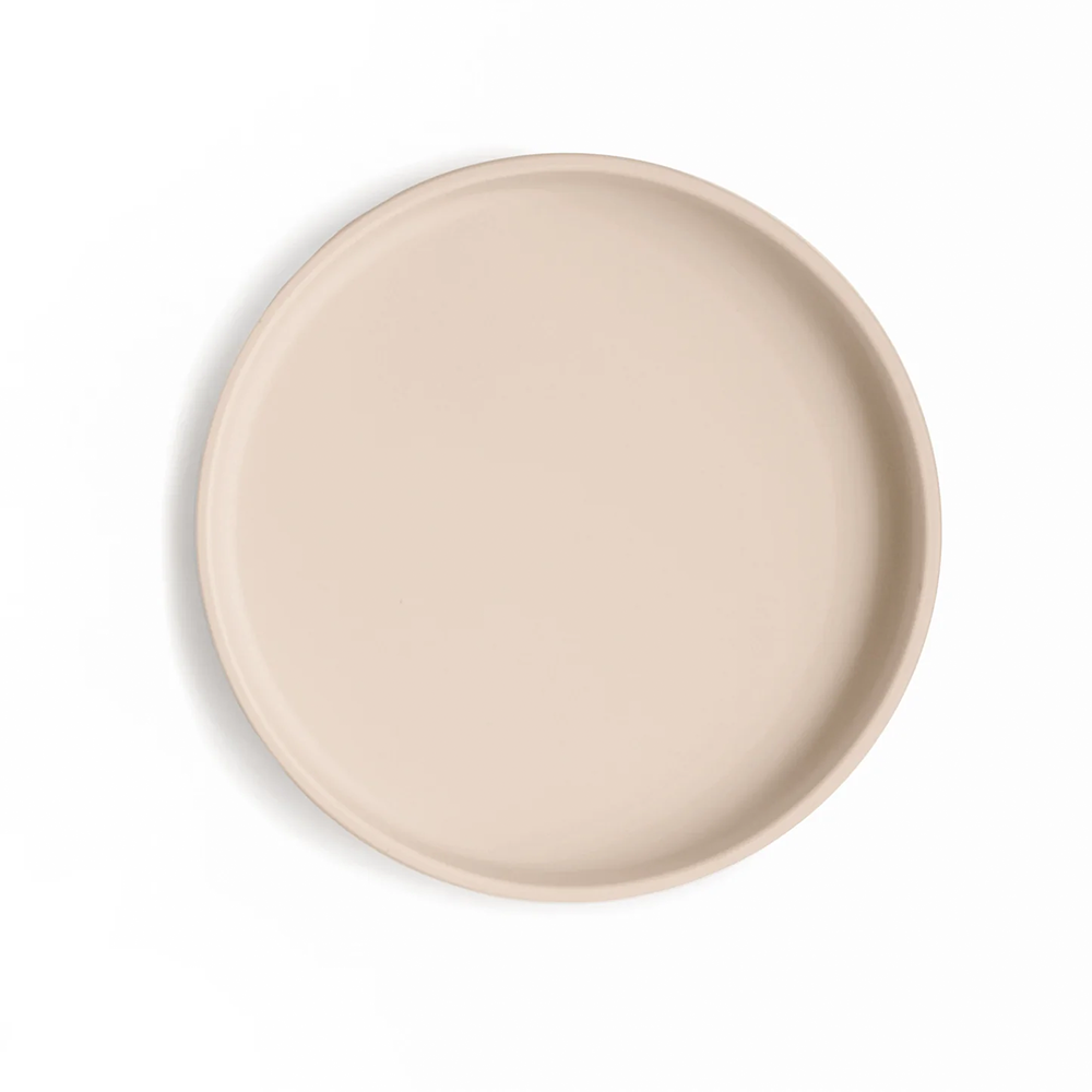 Mushie  Silikon Teller mit Saugnapf 'Classic' Shifting Sand - Online MY SNOWFLAKE