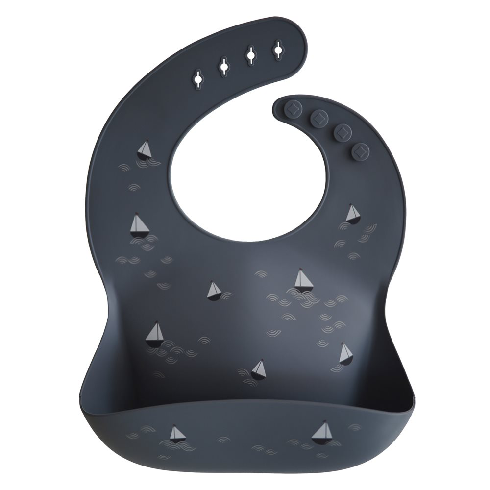 Mushie  Silikon Lätzchen  Boats - Online MY SNOWFLAKE