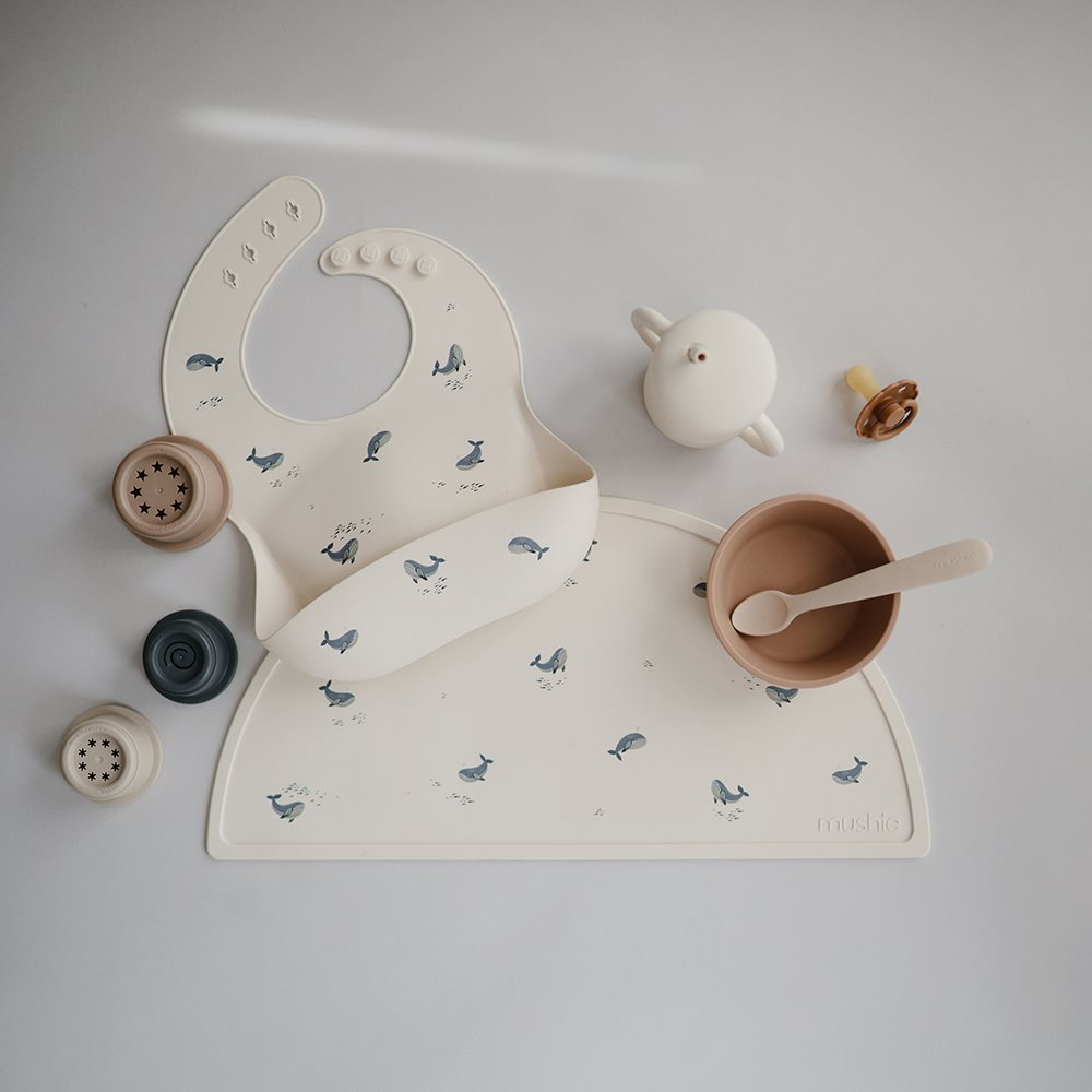 Mushie  Silikon Tischset  Whales - Online MY SNOWFLAKE