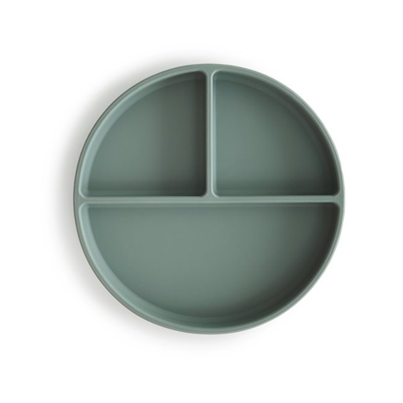 Mushie Silikon Teller mit Saugnapf Cambridge Blue - Online MY SNOWFLAKE