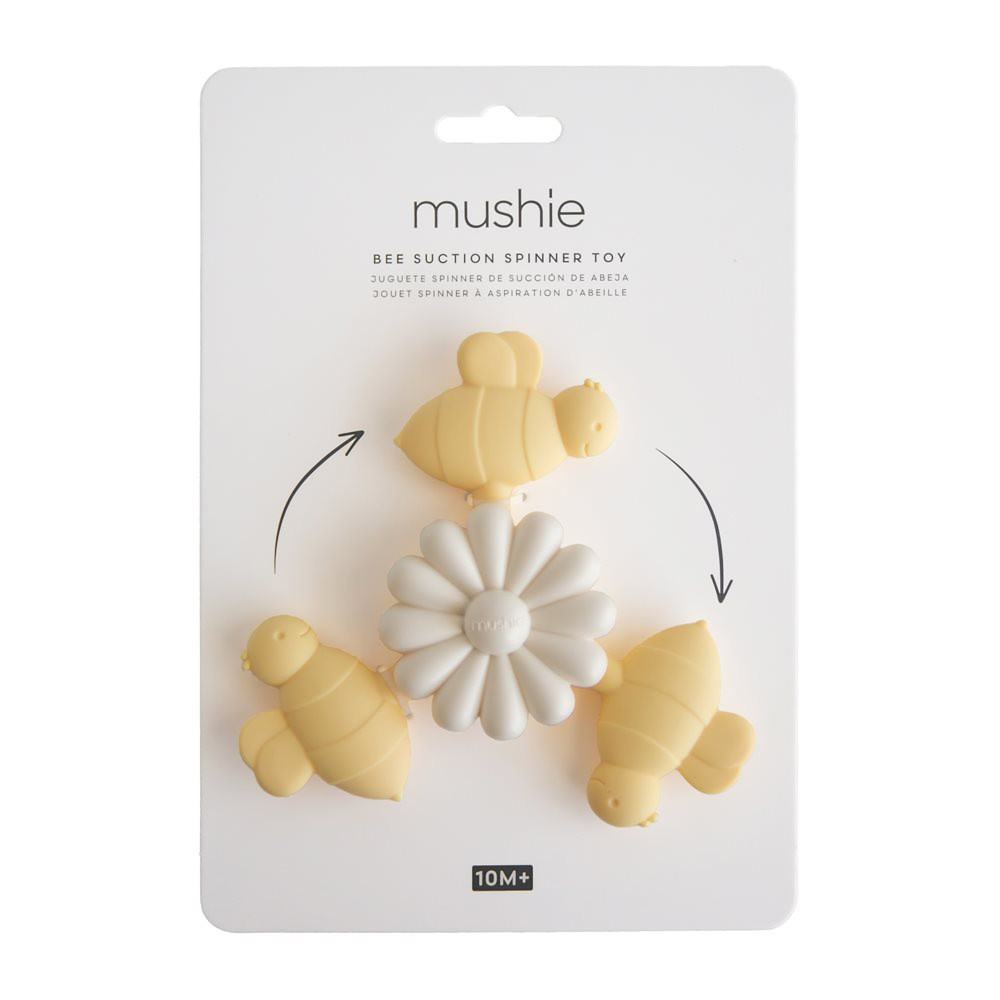 Mushie  Drehspielzeug mit Saugnapf 'Spinner' Bee - Online MY SNOWFLAKE