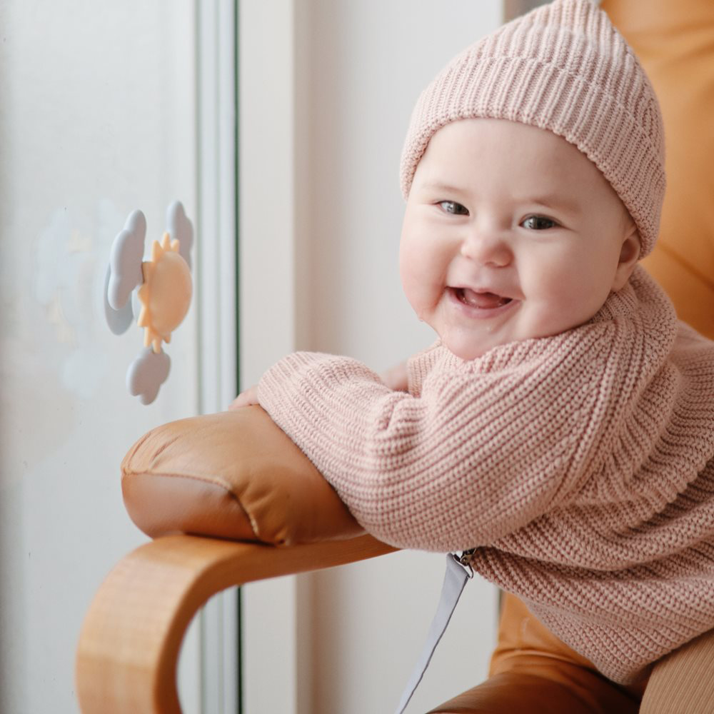 Mushie  Drehspielzeug mit Saugnapf 'Spinner' Sunshine - Online MY SNOWFLAKE