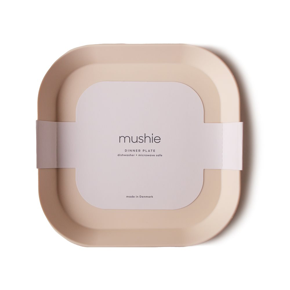 Mushie Assiettes pour enfants, lot de 2 - Blush