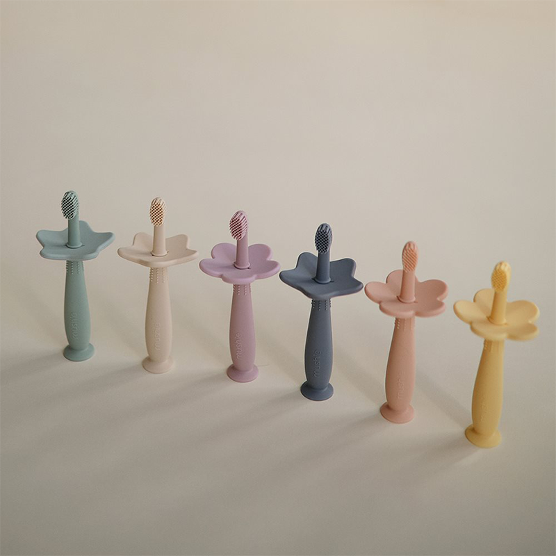 Mushie Brosse à dents d'apprentissage Étoile Sable changeant