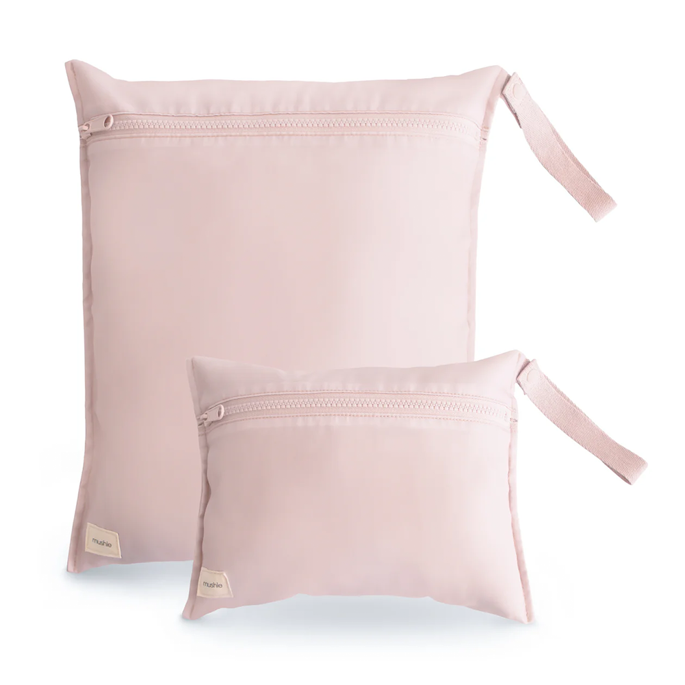 Mushie 2er Set Wet Bag Blush