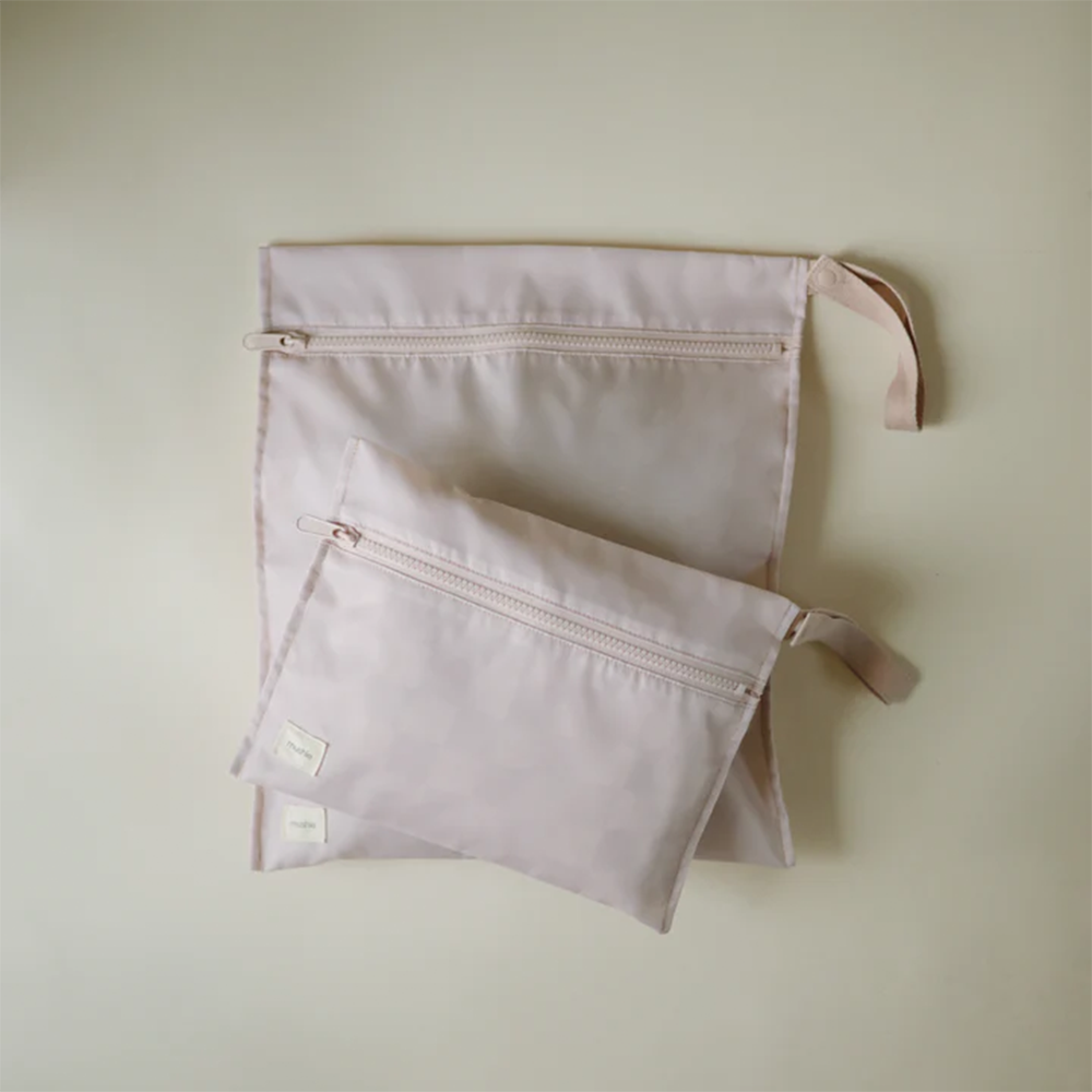 Mushie 2er Set Wet Bag Blush