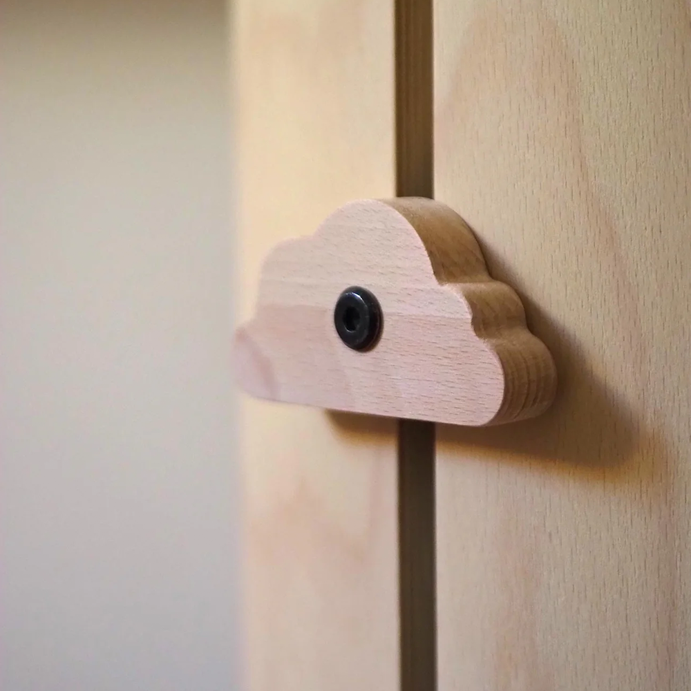 Nani Berlin Buchenknäufe-Set Wolke für das 4-in-1 mitwachsende Babybett - Online MY SNOWFLAKE