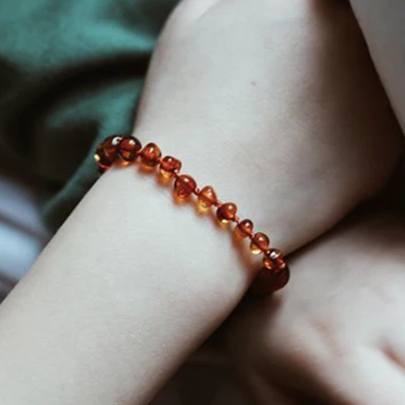 Nirrimis Bernstein Armband für Kinder Caramel - Online MY SNOWFLAKE