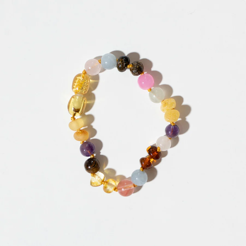 Nirrimis Bernstein Armband für Kinder Rainbow - Online MY SNOWFLAKE