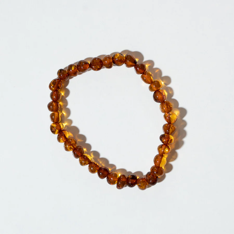 Bracelet Nirrimis Bernstein pour adultes Caramel