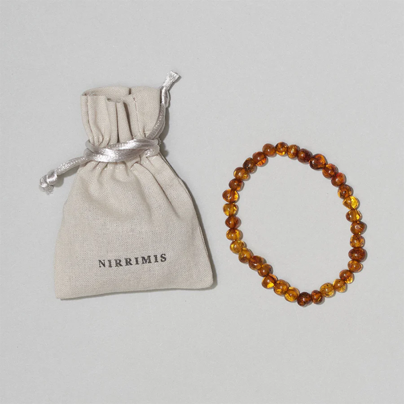 Bracelet Nirrimis Bernstein pour adultes Caramel