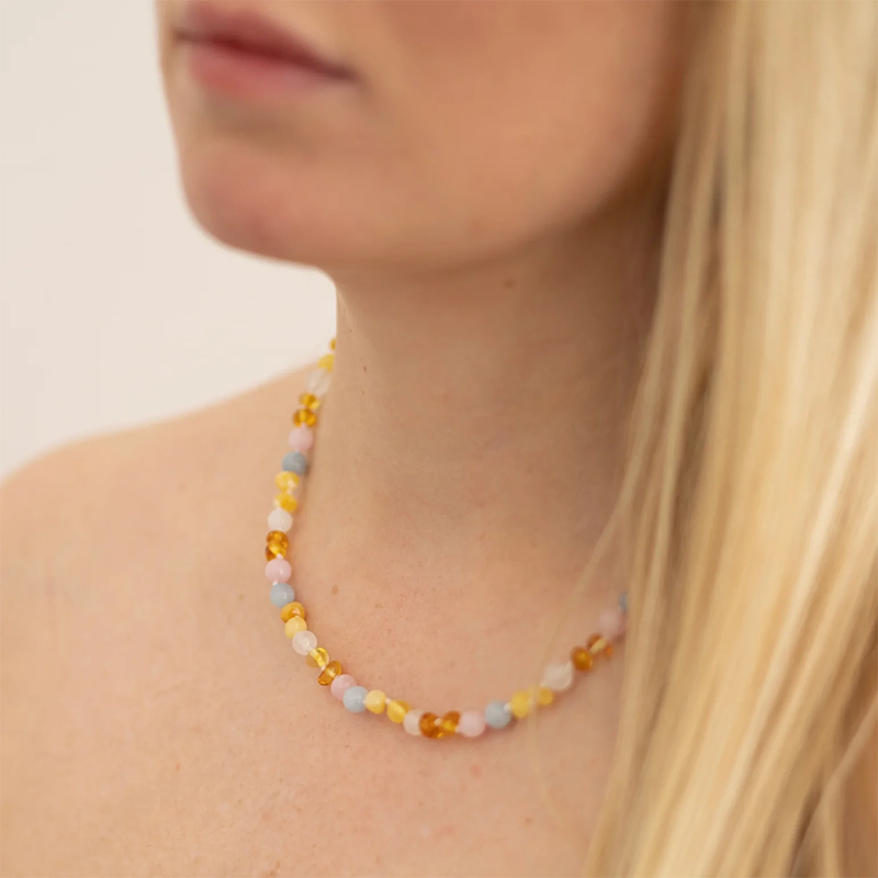 Collier d'ambre Nirrimis pour adultes Lily